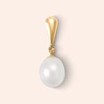 Pingente Ouro 18k Pérola Biwa 510671