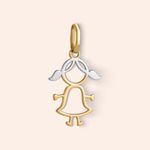 Pingente Ouro 18K Menina 512114
