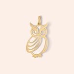 Pingente Ouro 18k Coruja 514641