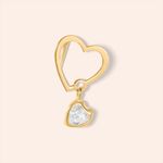 Pingente Ouro 18K Coração Zircônia 515220