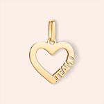 Pingente Ouro 18k Coração Te Amo 516258