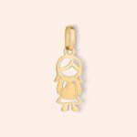 Pingente Ouro 18k Menina 517172
