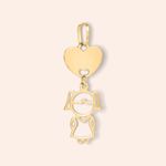 Pingente Ouro 18k Menina 517480