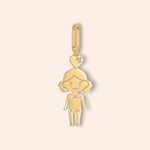 Pingente Ouro 18k Menina Troca Roupa 516674/2600188/189