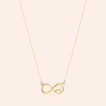 Gargantilha Ouro 18K Coração Infinito 40cm 603712
