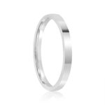 Aliança Prata Individual  Reta Semi Anatômica  2,6mm 802135/802134
