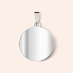 Pingente Placa Foto Personalizada Redondo 25x25mm