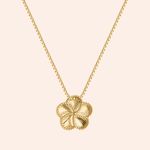 Gargantilha Ouro 18k  Flor Diamantado 116964