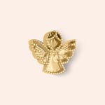 Pingente Ouro 18k Anjo Diamantado 517958