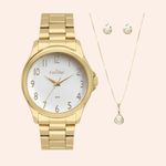 Relógio Condor  Analógico Dourado com Semi Joia CO2036MWZ/K4K