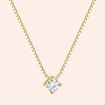 Gargantilha Ouro 18k Ponto de Luz Moissanite 20 Pts 517886/200688