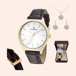 Relógio Champion Analógico Dourado CN28295W