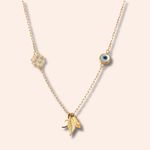 Gargantilha Ouro 18K Amuleto 603326