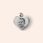 Pingente Placa Foto Personalizada Redondo 22x22mm
