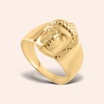Anel Ouro 18k Buda 312734