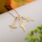 Pingente Ouro 18k Bailarina 517943