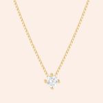 Gargantilha Ouro 18k Ponto de Luz Diamante 7 Pontos Coleção RV 514571/200688