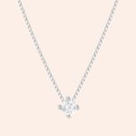 Gargantilha Ouro 18k Ponto de Luz Diamante 7 Pontos Coleção RV 514571/200688OB