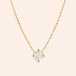 Gargantilha Ouro 18k Ponto de Luz Diamante 20 Pontos Coleção RV 514574/201486