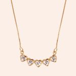 Gargantilha Ouro 18k Coração 45cm 603232