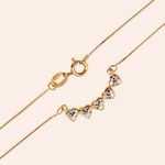 Gargantilha Ouro 18k Coração 45cm 603232