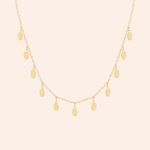 Gargantilha Ouro 18K Choker Oval 604407