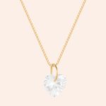 Gargantilha Ouro 18k Coração Zircônia 604913