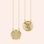 Escapulário Ouro 18k São Miguel Arcanjo Oração 605513