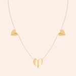 Gargantilha Ouro 18k Coração 605680