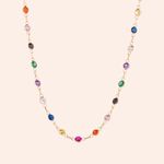 Gargantilha Ouro 18k Zircônia 605758