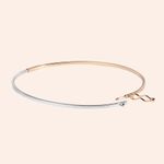 Bracelete Ouro 18K Oval Bicolor 1000232