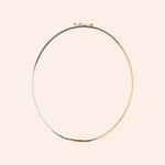 Bracelete Ouro 18K Oval Bicolor 1000232