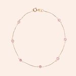 Pulseira Ouro 18K Veneziana Zircônia 1800735