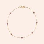 Pulseira Ouro 18K Veneziana Zircônia 1800735