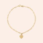 Pulseira Ouro 18k Coração 1804207