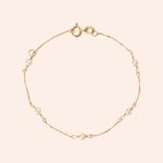 Pulseira Ouro 18K Infantil Pérola 1900098