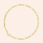 Pulseira Oca Ouro 18k Elos 3x1 2000252