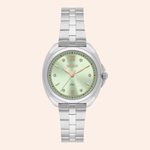 Relógio Orient Eternal Prata Analógico Feminino Verde FBSS0158/F3SX