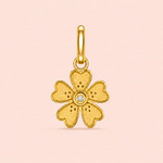 Pingente Ouro 18k Trevo Zircônia 518145