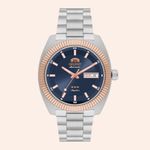 Relógio Orient Heritage 3 Estrelas Azul YN6MM026 D1SX