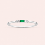 Anel Prata Retângulo Zirconia 313942