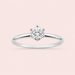 Anel Prata Solitário Zirconia 313843