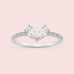 Anel Prata Gota Zirconia 313966