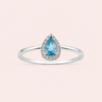 Anel Prata Gota Zirconia 313933