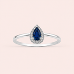 Anel Prata Gota Zirconia 313933