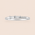 Anel Prata 925 Retângulo Zirconia 313841