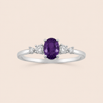 Anel Prata 925 Oval Zirconia 313932