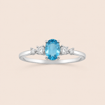 Anel Prata 925 Oval Zirconia 313932