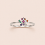 Anel Prata 925 Chuveiro Zirconia 313924