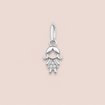 Pingente Prata Menina zircônia 518039